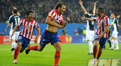 פורלאן, סימאו ואגוארו חוגג את שער היתרון (GettyImages) פורלאן, סימאו ואגוארו חוגג את שער היתרון (GettyImages)