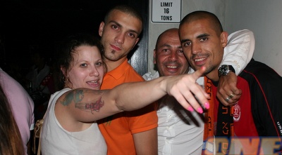 מרעי ודה סילבה חוגגים את האליפות במועדון תל אביבי (רועי גלדסטון)