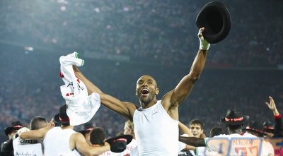 קאנוטה חוגג בסיום (רויטרס) קאנוטה חוגג בסיום (רויטרס)