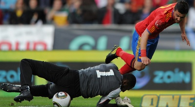 דוד וייה לא מצליח להכניע את וואליד עלי (GettyImages)