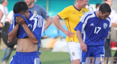 שחקני נבחרת ישראל מאוכזבים (עמית מצפה) שחקני נבחרת ישראל מאוכזבים (עמית מצפה)