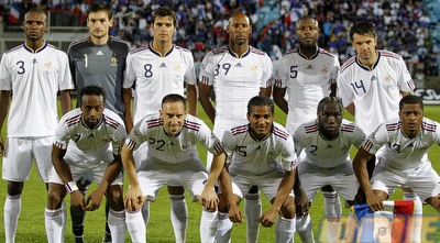 שחקני נבחרת צרפת. מה חסר שם בדיוק? (רויטרס)