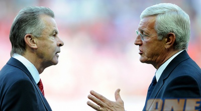 מרצ´לו ליפי עם אוטמר היצפלד. יש עוד הרבה עבודה (GettyImages)