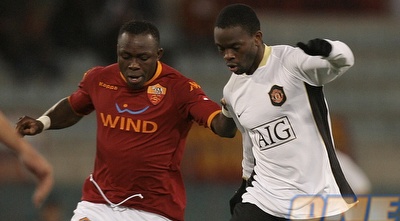 אחמד בארוסו במדי רומא. יגיע לקרית שלום? (רויטרס)