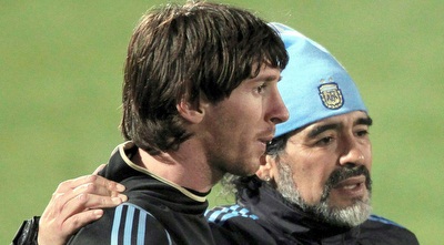 מסי ומראדונה. גם זכייה לא תעזור לפרעוש (רויטרס)