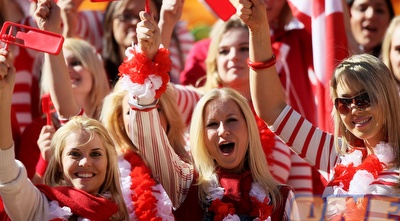 אוהדות דניות (GettyImages)