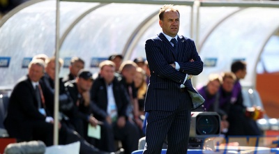 מאמן סלובקיה, ולדימיר וייס. מאוכזב מאוד (GettyImages)