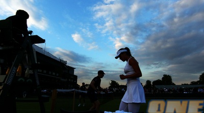 איבנוביץ´ על רקע שמי לונדון. הפסד מאכזב עבורה (GettyImages)