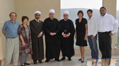 שטראוס בחנוכת מרכז הטניס בסאג´ור (ONE)