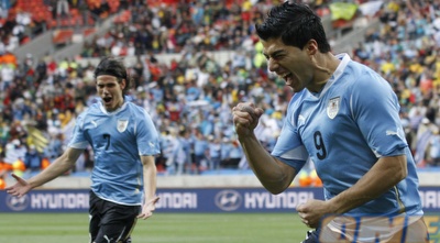 סוארס חוגג שער יתרון מהיר לסלסטה (רויטרס)