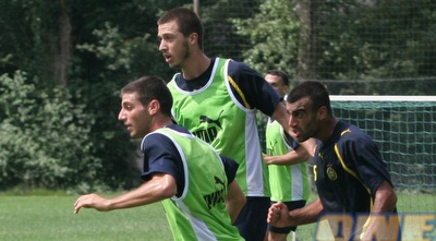 שחקני מכבי ת&qout;א באימון. נקבל דיווח על ההכנות (ליאור טימור) שחקני מכבי ת&qout;א באימון. נקבל דיווח על ההכנות (ליאור טימור)