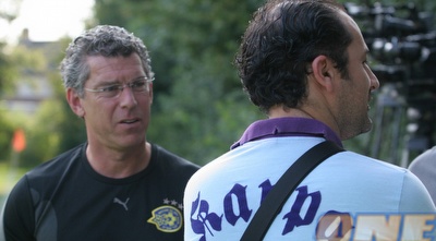 מיץ´ גולדהאר נהנה מהביצועים של הקבוצה שלו (ליאור טימור)