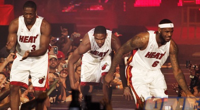בוש, ווייד, לברון (GettyImages)