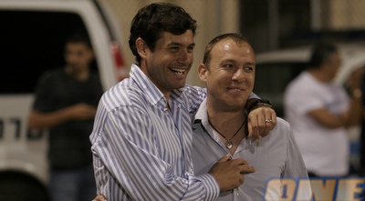 אפי צפריר ותומר סיני. יפגשו עם הנהלת סכנין לישור ההדורים (שי לוי)