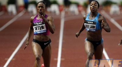 כרמליטה ג´טר. הסתפקה ב-11.09 שניות (רויטרס)