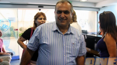 חסן אבו סלאח, אחד מחברי ההנהלה שבוחרת את המאמן (דרור עינב)