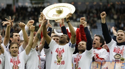 זלצבורג. חגיגת אליפות שלה תעשה בעיות למכבי חיפה (רויטרס) זלצבורג. חגיגת אליפות שלה תעשה בעיות למכבי חיפה (רויטרס)