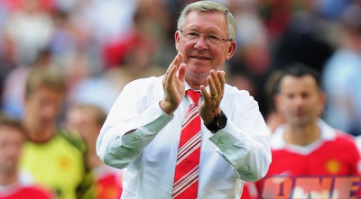 אלכס פרגוסון מרוצה מהניצחון (GettyImages)