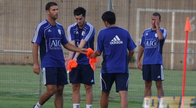 דקל קינן באימון הנבחרת (משה חרמון)