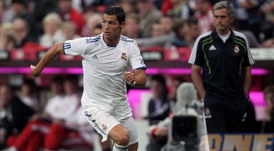 רונאלדו בפעולה, מוריניו ברקע. בקרוב גם בנבחרת פורטוגל (GettyImages)