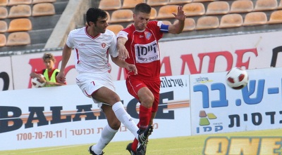 שבחון מול טרטצקי במשחק שהפך להיות משחק הפרידה של משה אשר ז&qout;ל (עמית מצפה)