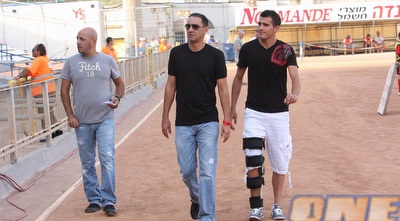 גבי קצרה ומהראן ללה אחרי הפציעה (עמית מצפה) גבי קצרה ומהראן ללה אחרי הפציעה (עמית מצפה)