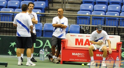 דודי סלע ואייל רן מתכוננים לאוסטריה (פוטו גדי)