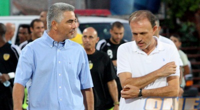 פרדי דוד ואורי מלמיליאן. אחד חגג נקודות ראשונות, השני עדיין מחפש אותן (יניב גונן)