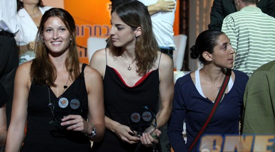 לירון כהן, קרני-סואץ ומירב דורי, באירוע הערב (דרור עינב)