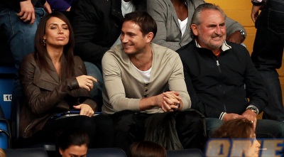 למפארד צופה ונהנה מהיציע (GettyImages) למפארד צופה ונהנה מהיציע (GettyImages)