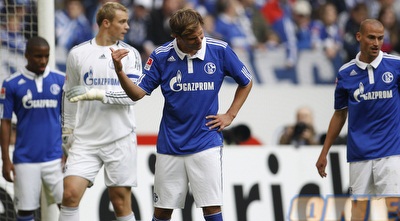 שחקני שאלקה מאוכזבים. פעם רביעית העונה (רויטרס)