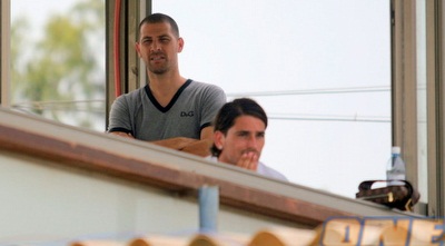 אבי נמני ומאור בוזגלו הגיעו לצפות במשחק המסקרן (ליאור טימור)