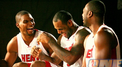 לברון, וויד ובוש (GettyImages)