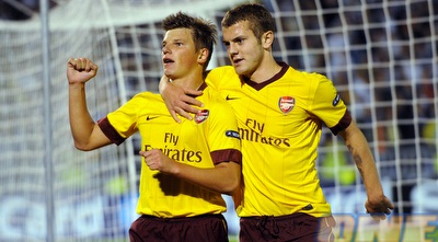 אנדרי ארשבין חוגג עם ג´ק ווילשר (GettyImages)