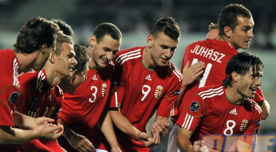 חגיגה הונגרית מול סאן מרינו (רויטרס) חגיגה הונגרית מול סאן מרינו (רויטרס)