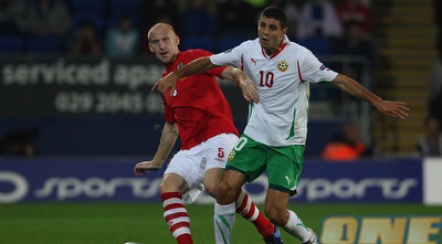 דימיטאר מקרייב חוזר לארץ לאחר המשחקים במדי בולגריה (GettyImages)