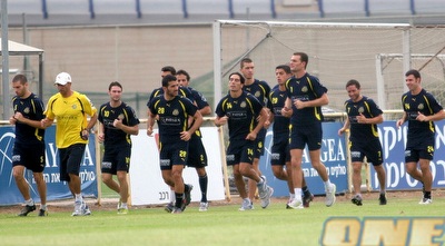 שחקני מכבי באימון (ליאור טימור) שחקני מכבי באימון (ליאור טימור)