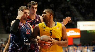 טלטוביץ´ במשחק מול מכבי. הוביל את ויטוריה לניצחון (GettyImages)