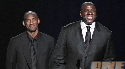 מג´יק ג´ונסון וקובי בראיינט (רויטרס)