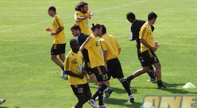 דריו פרננדס באימון. איחר בחצי שעה וייקנס שוב (גיא בן זיו)