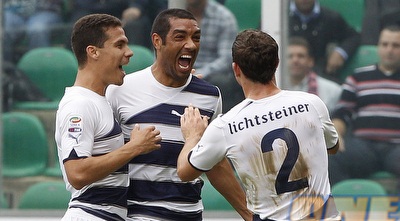 אנדרה דיאז חוגג את שער הניצחון (רויטרס)