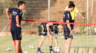 רוברטו קולאוטי היום באימון. (ליאור טימור)