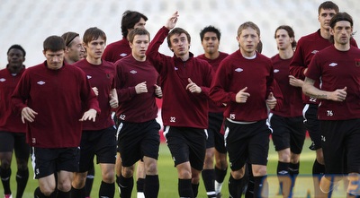 שחקני רובין קאזאן באימון (רויטרס)