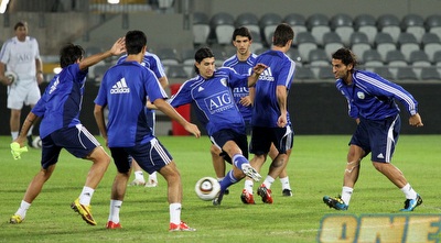 דג´אני ואלמוג כהן באימון (שי לוי)