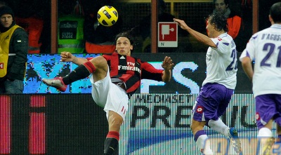 זלאטן איברהימוביץ´ מראה יכולת טכנית גבוהה (GettyImages)