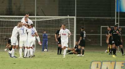 מכבי פ&qout;ת חוגגת מהפך גדול של בקל (מור שאולי) מכבי פ&qout;ת חוגגת מהפך גדול של בקל (מור שאולי)