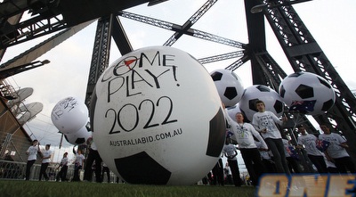 האוסטרלים בקמפיין שלהם לאירוח המונדיאל. מבטיחים חוויה לקהל (רויטרס)