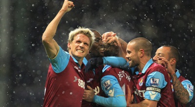 ווסטהאם חוגגת (GettyImages) ווסטהאם חוגגת (GettyImages)