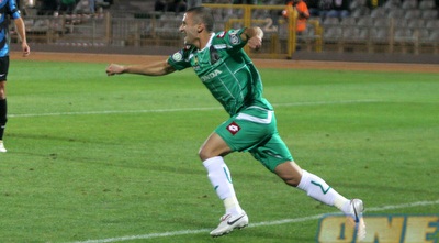 גדיר חוגג. הבקיע שניות ספורות בלבד לאחר שנכנס כמחליף (יוסי ציפקיס)