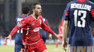 ערן זהבי בטירוף מול ליון. איש השנה בכדורגל הישראלי (רויטרס)